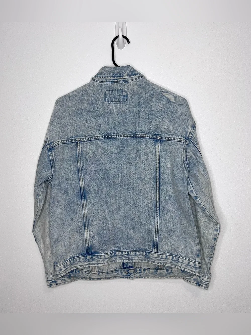 Banana Republic Denim Jean Jacket Light Blue Wash Oversized Women’s Size Small
